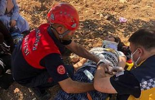 Şanlıurfa’da devrilen araçtaki 4 kişi yaralandı