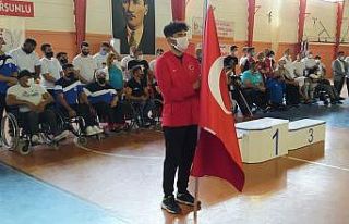 Şanlıurfalı milli sporcu Abdulsamet Türkiye ikincisi...