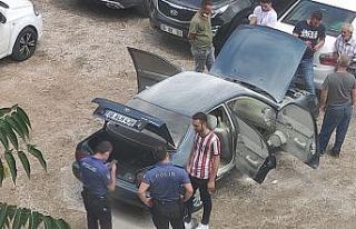 Satın alacağı araç noterdeyken alev aldı