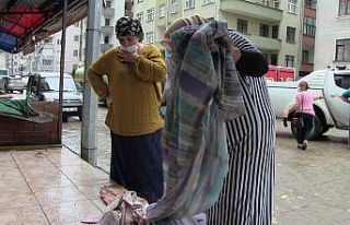 Selde ürünleri zarar gören işletme sahibi ev tekstil...