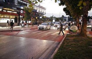 Sensörlü yaya geçidi projesi hayata geçirildi