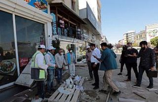 Sıhke Caddesi’nde yenileme çalışmaları sürüyor