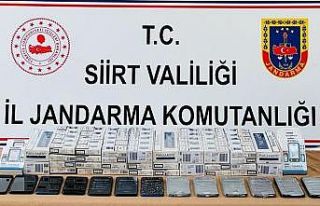 Siirt’te kaçak cep telefonu ile 248 paket kaçak...