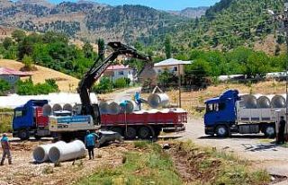 Sık kullanılan yayla yollarında bakım çalışması