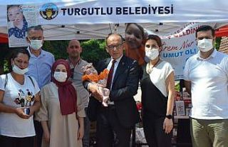 SMA hastası İrem Nur bebek için Turgutlu tek yürek...