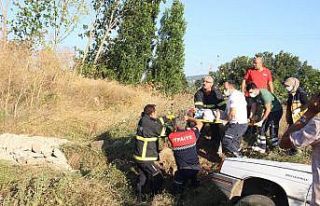 Takla atan otomobilde can pazarı