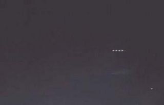 Tatil beldesinde gökyüzünde görünen esrarengiz...