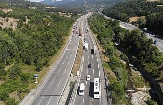 TEM’in İstanbul yönü yol çalışması için...