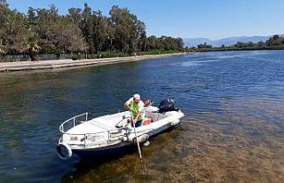 Titreyengöl atık ve yosunlardan temizlendi