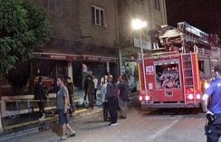 Tokat’ta market yangını