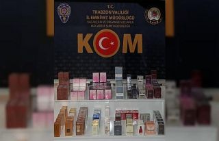Trabzon’da çok sayıda kaçak parfüm ele geçirildi