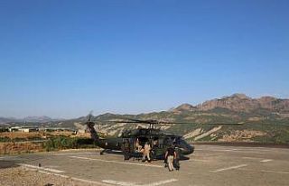 Tunceli’de helikopter destekli trafik denetimi