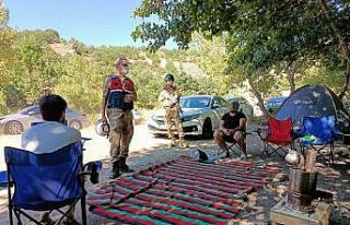 Tunceli’de jandarma ve orman muhafaza ekiplerinden...