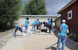 Tuşba Belediyesinin mahalleleri güzelleştirme çalışmaları...