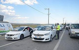 Uşak’ta 42 araç trafikten men edildi