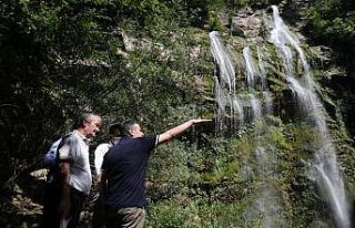 Vali Atay, Saklıkent Şelalesini inceledi