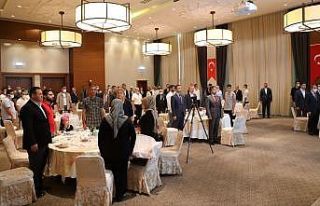 Vali Demirtaş, şehit yakınları ve gazilerle bir...