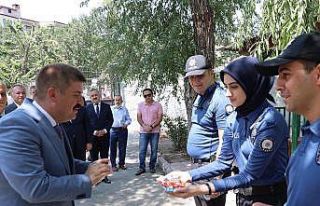 Vali Sarıibrahim Kurban Bayramı ziyaretlerinde bulundu