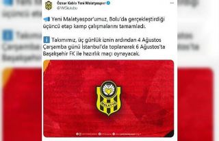 Yeni Malatyaspor, 3. etap kamp çalışmalarını...