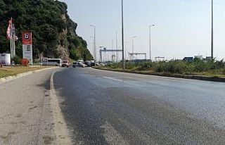 Yola dökülen mazot kazaya neden oldu: 2 yaralı