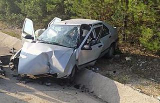 Yoldan çıkan otomobil takla attı: 5 yaralı