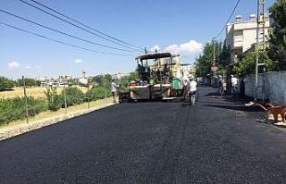 Yunus Emre mahallesinde asfalt çalışması