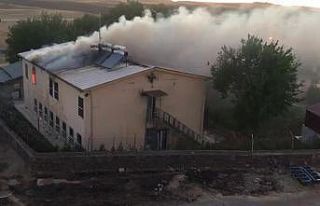 Zerzevan Kalesi’ndeki kazı evinde yangın çıktı
