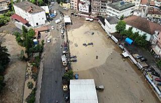 Zonguldak’taki sel felaketi havadan görüntülendi