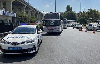 15 Temmuz Demokrasi Otogarı’nda otobüs denetimi
