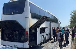 33 yolcu şoförün dikkati ile ölümden döndü