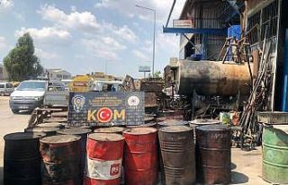 Adana’da 10 bin litre kaçak akaryakıt ele geçirildi