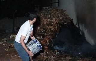Adıyaman’da fırın odunluklarında korkutan yangın