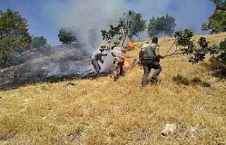 Adıyaman’da örtü yangını