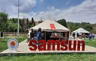 Ahlat Türk Oba Çadırı’nda ‘Samsun’ standına...