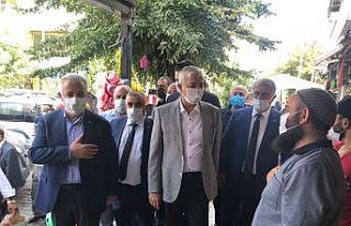 AK Parti heyeti Kağızman’da bir takım ziyaretlerde...