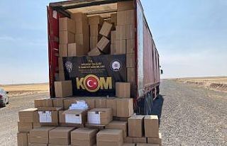 Aksaray’da 13 milyon kaçak makaron ele geçirildi