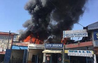 Aksaray’da sanayi sitesinde çıkan yangında 14...