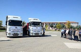 Aksaray’dan sel bölgesine 2 tır yardım gönderildi