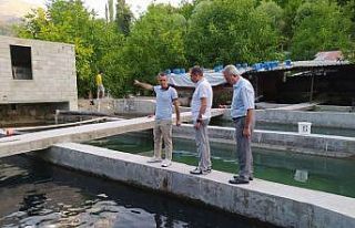 Alabalık üreticileri ile bir araya geldi