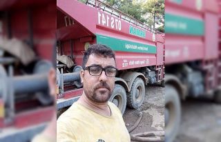 Alevlerin arasında arazöz içinde ölümle burun...