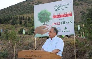 Ali Dağı’na 1922 yılına özel 1922 fidan dikildi