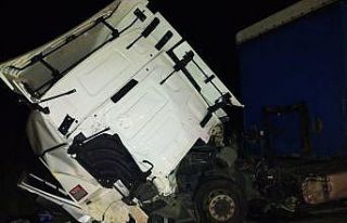 Alkollü sürücü tıra arkadan çarptı: 1 yaralı