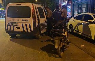 Alkollü sürücünün motosikleti çalıntı çıktı