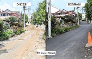 Alt yapıları tamamlanan tüm ara sokaklar sıcak...