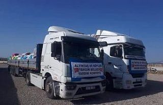 Altıntaş’tan 4 tır yardım