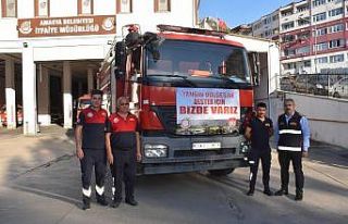 Amasya Belediyesi’nden Manavgat’a itfaiye aracı...