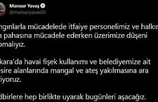 Ankara’da havai fişek kullanımı ve mesire alanlarında...