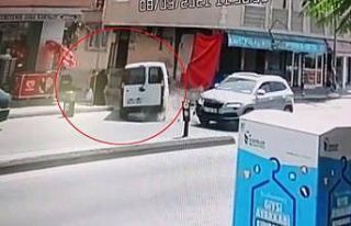 Anne ile çocuğun inanılmaz kurtuluşu kamerada