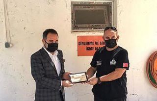 Arama kurtarma ekibinden Kaymakam Çoban’a teşekkür...