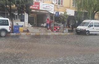 Arguvan’da dolu ve yağmur etkili oldu